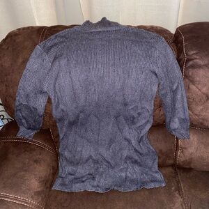 Grey Long Sleeve Turtle Neck Sweater